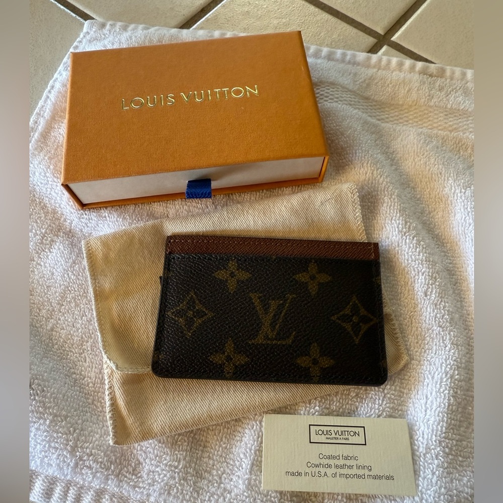 Louis Vuitton Brown Monogram Card Holder
